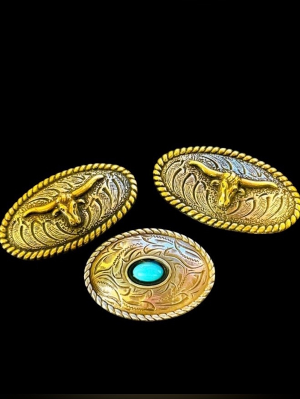 🔴Tandy Leather Concho Lot of 3, NWT. - Picture 2 of 6